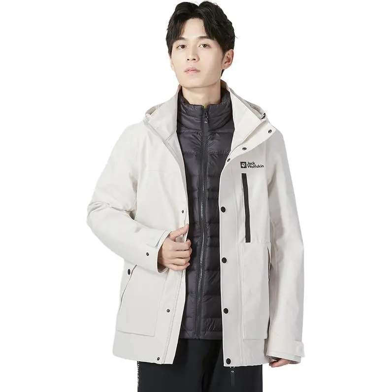 Jack Wolfskin Waterproof And Windproof Windbreaker Jacket Men's-1