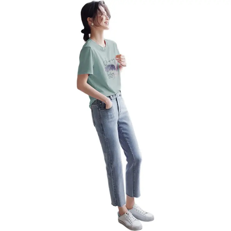 XWI Regular T Shirt Women's Gray Blue-4
