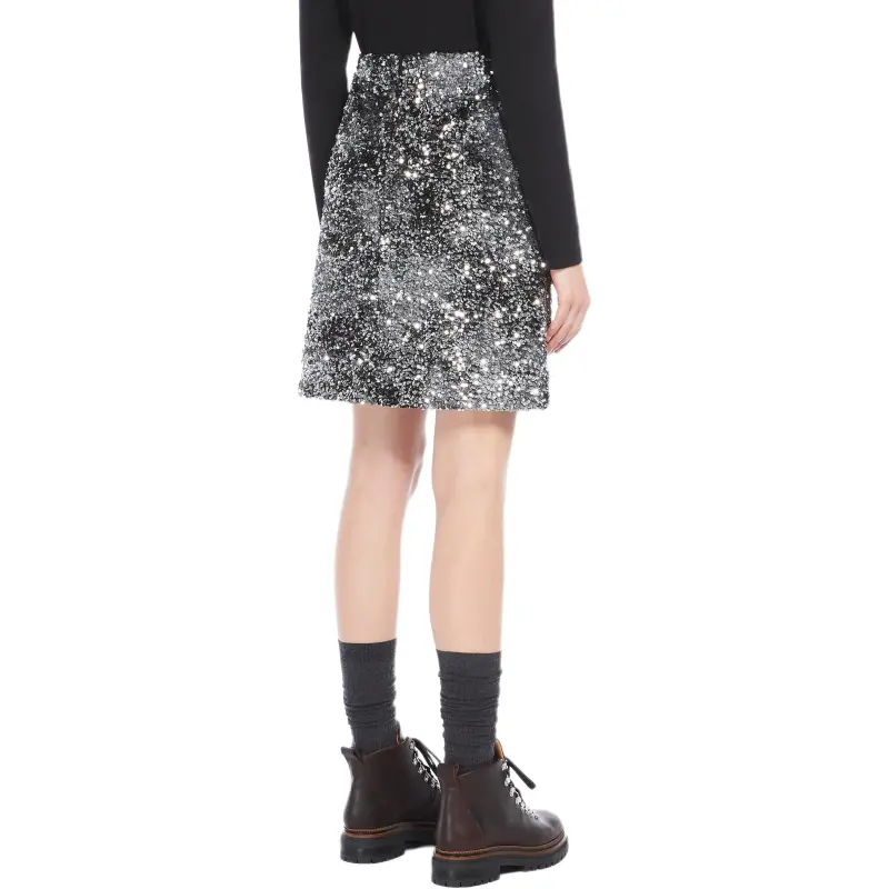 WEEKEND MaxMara Casual Short Skirts Women's Black-3