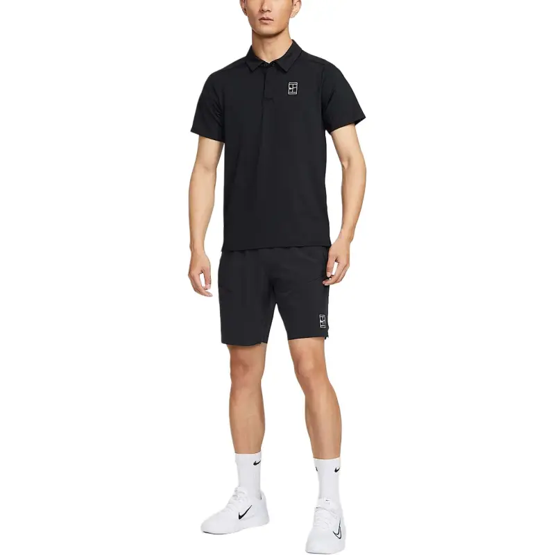 Nike Court AdvantageDri Fit T Shirt Men's Black/White-2