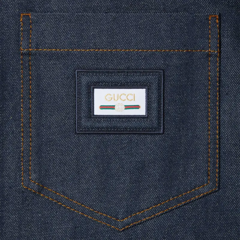 GUCCI SS25 Shirt Men's Dark Blue-6