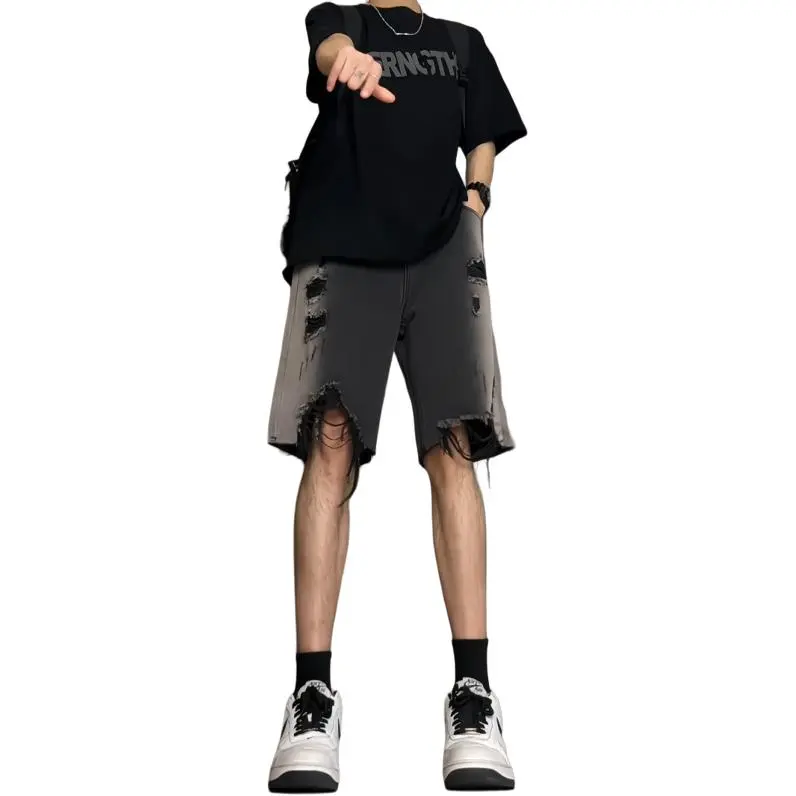 Izexx Denim Shorts Men Black-2