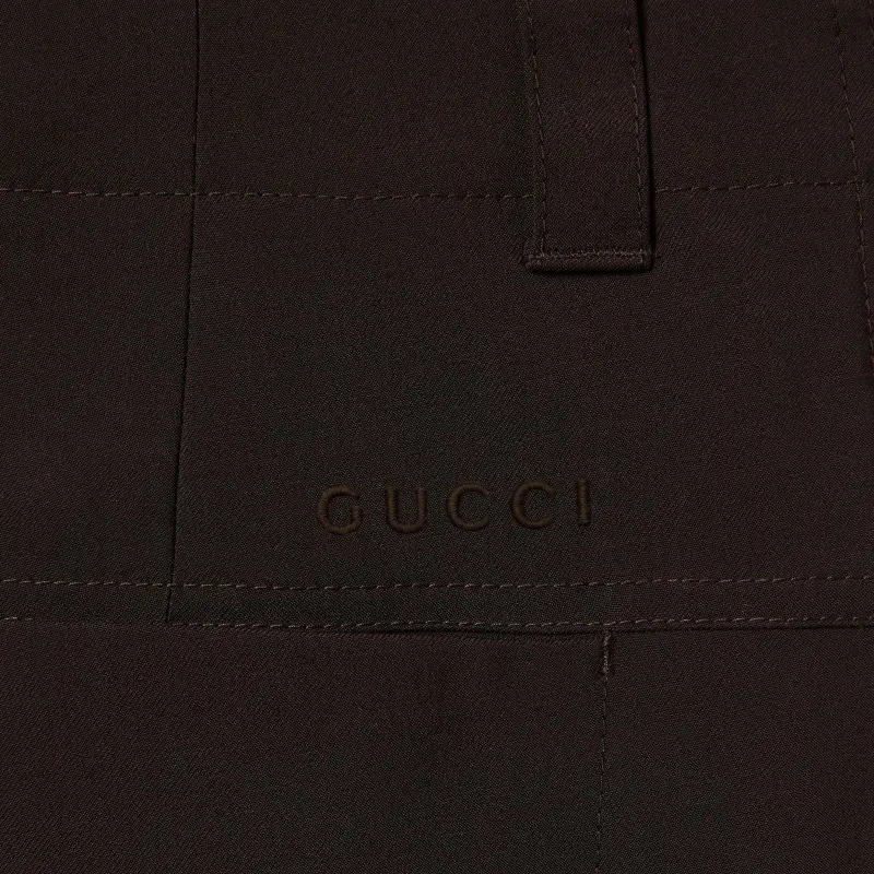 GUCCI FW25 Casual Shorts Men's Brown-5