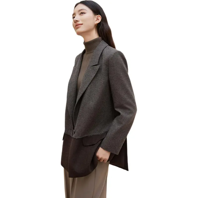 IHIMI Business Suit Women's Chestnut Brown-3