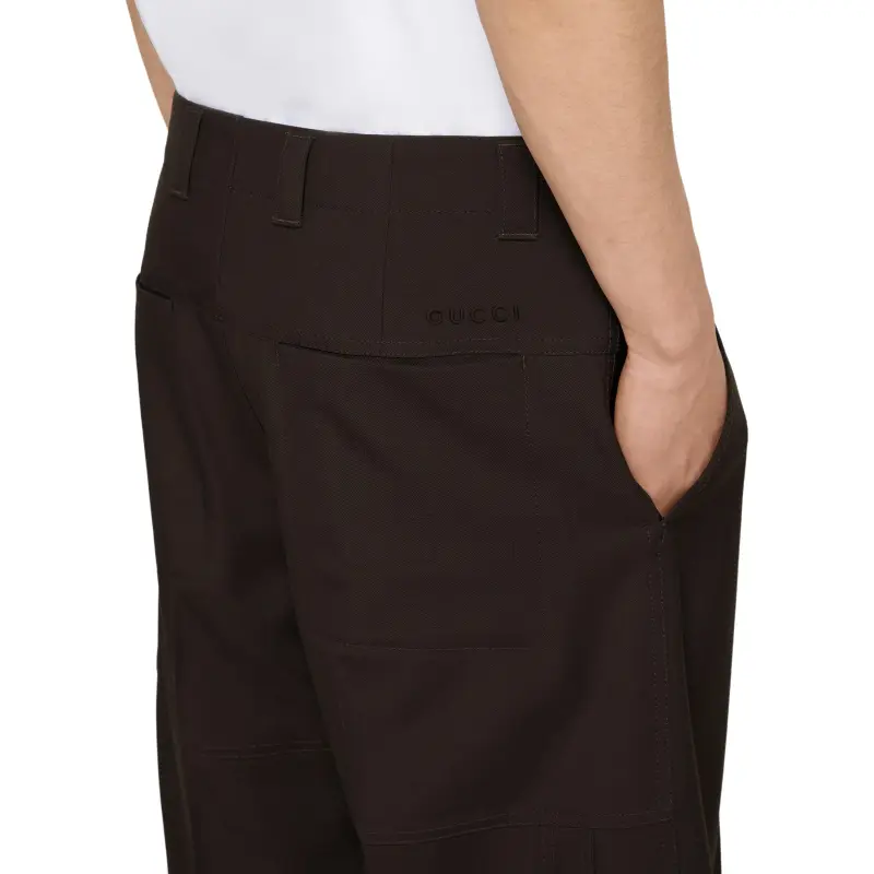 GUCCI FW25 Casual Shorts Men's Brown-4