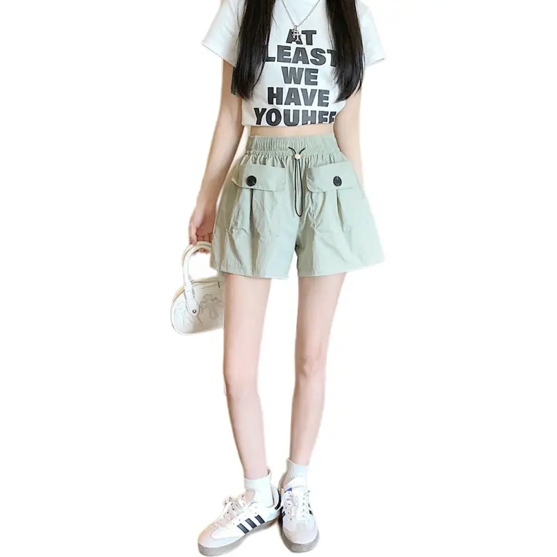 Mu Xiao Xin Denim Shorts Women's-5