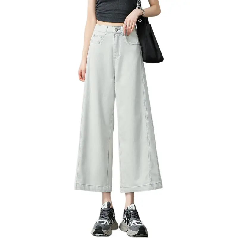 Weixi Jeans Women's Seaweed White-7