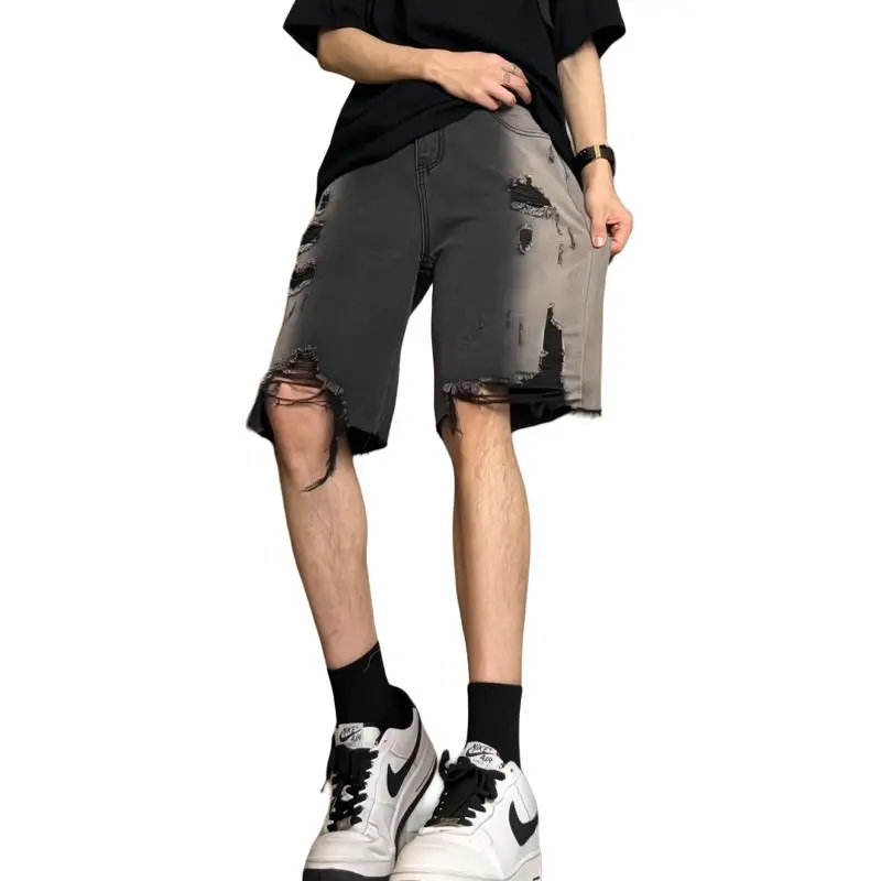 Izexx Denim Shorts Men Black-4