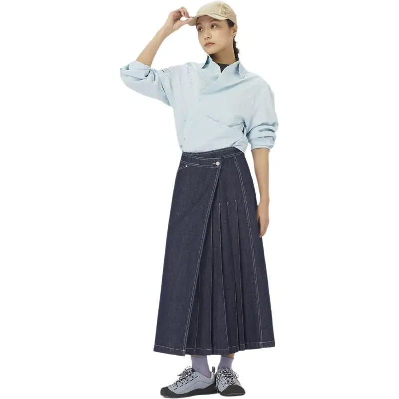 TRIP&CO Denim Long Skirt Women's-1