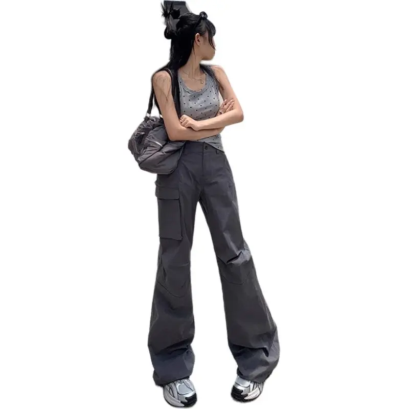 LIGEMAN Cargo Pants Women's Gray-2