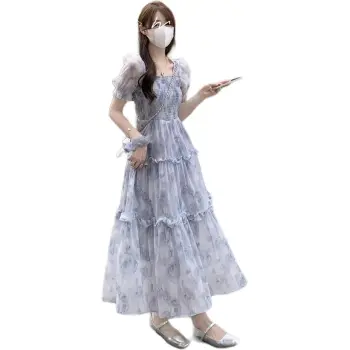 KAISER Short Sleeved Dress Women's Blue