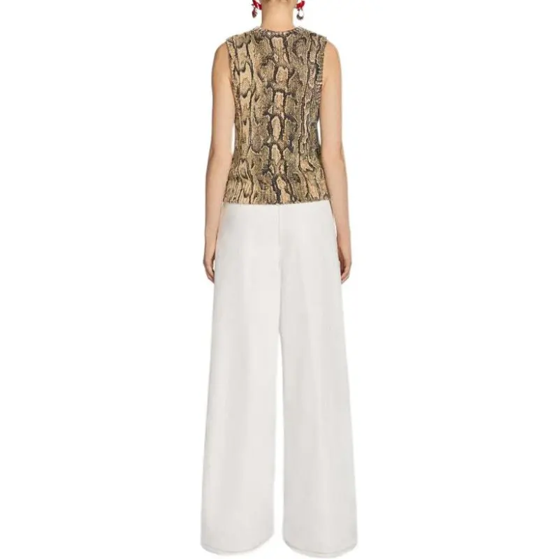 DRIES VAN NOTEN Snake print Top-2