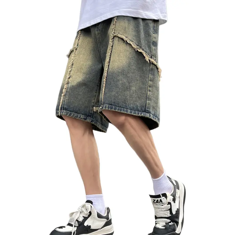 7 SEVFUN Denim Shorts Unisex Nano Yellow-3