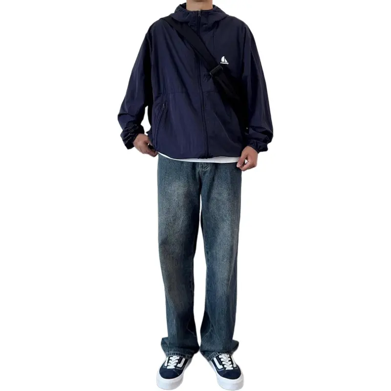DUATOGE Jeans Men's Vintage Blue -4