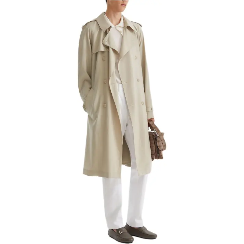 FENDI SS25 Trench Coat Men's Beige-2
