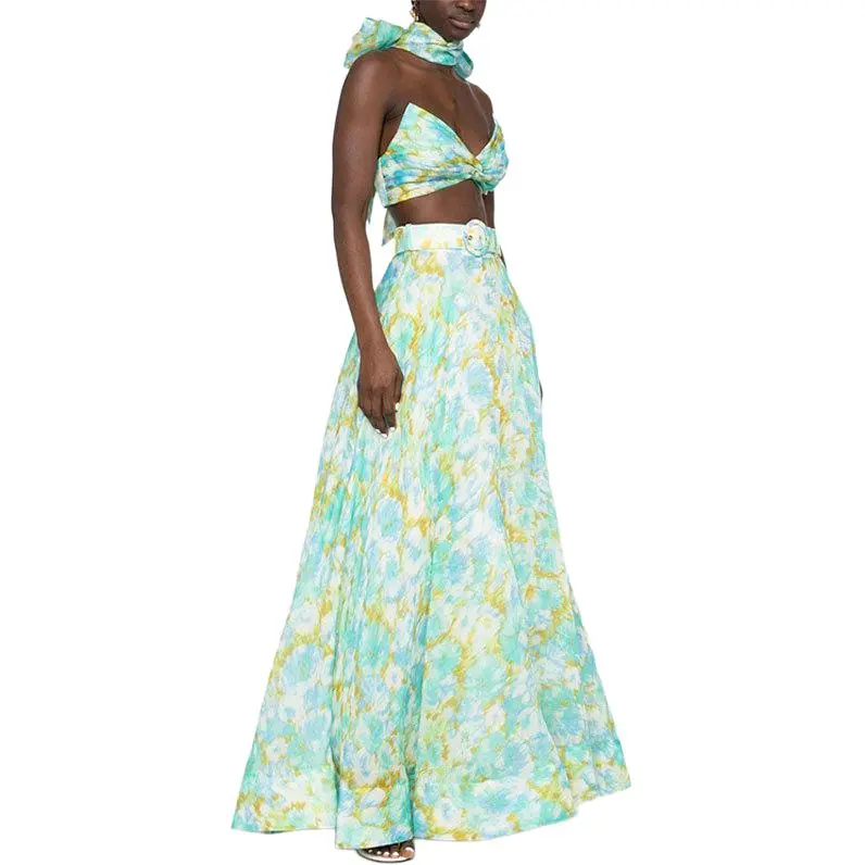 Zimmermann High Tide Floral print Maxi Skirt-3