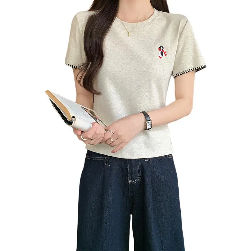 Mu Xiao Xin Set in Sleeve T Shirt Women's-4