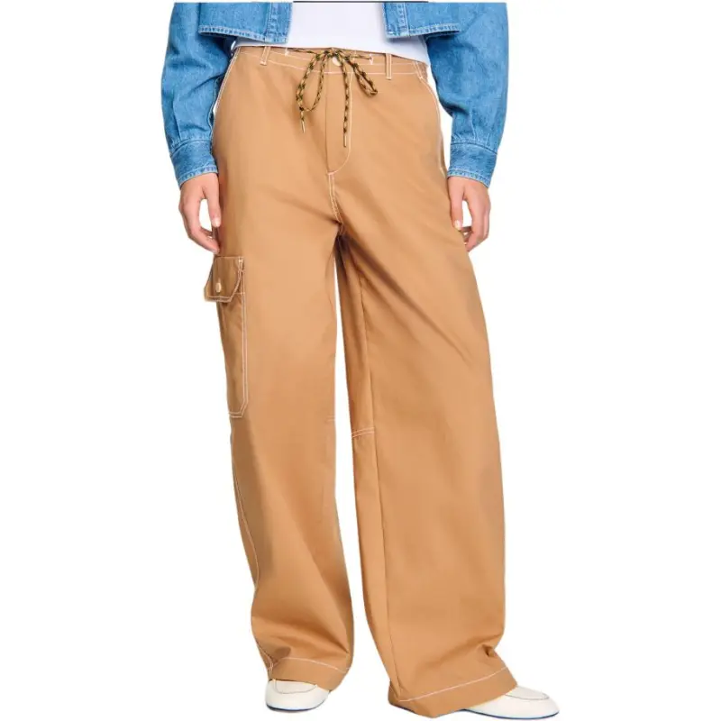 Sandro Cotton Cargo Trousers-1