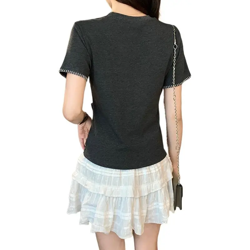 Mu Xiao Xin Set in Sleeve T Shirt Women's-6