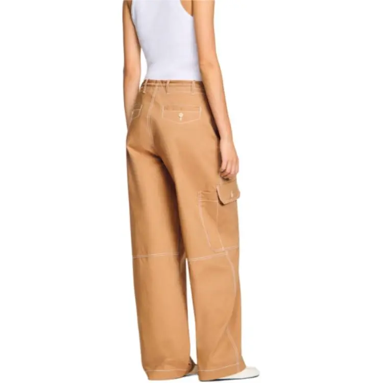 Sandro Cotton Cargo Trousers-2