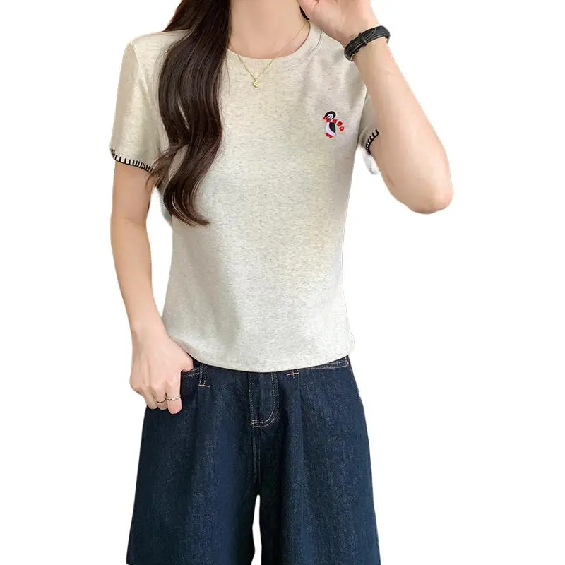 Mu Xiao Xin Set in Sleeve T Shirt Women's-2