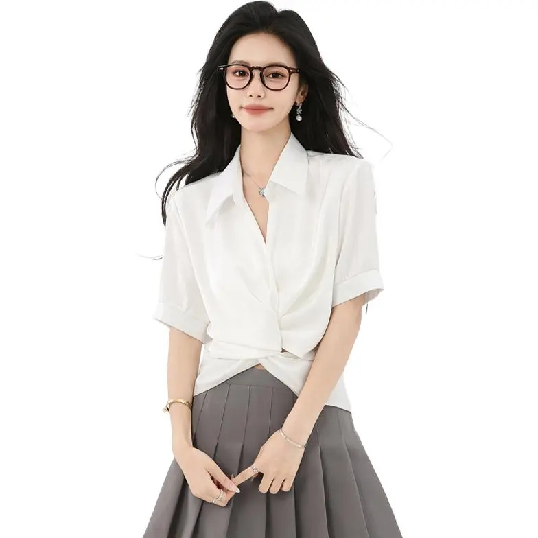 La Chapelle Shirts Women's White-3