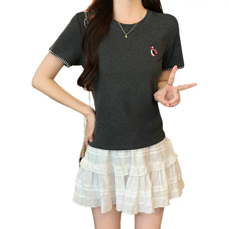 Mu Xiao Xin Set in Sleeve T Shirt Women's-9
