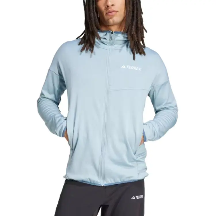 Adidas Free Shipping With AdiClub Terrex Xperior Climawarm Light Fleece Hooded Jacket-1