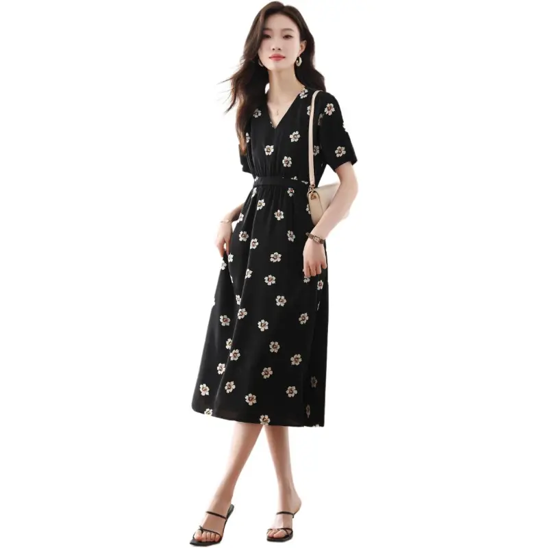 Mu Xiao Xin Short Sleeved Dress Women's-3