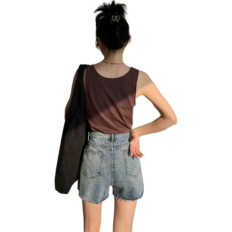 Rose Denim Shorts Women's-1