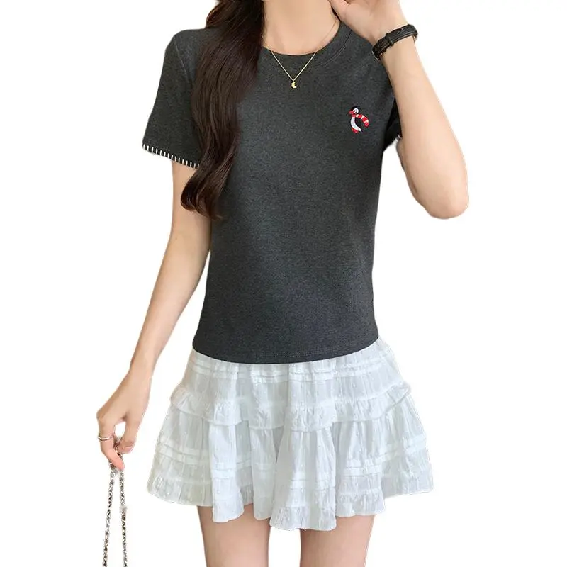 Mu Xiao Xin Set in Sleeve T Shirt Women's-8
