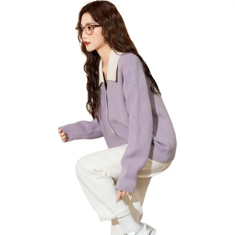 Tonlion Sweater Women's Dusty Purple-2
