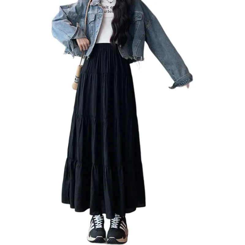 Hao Zhilang Casual Long Skirts Women's-5
