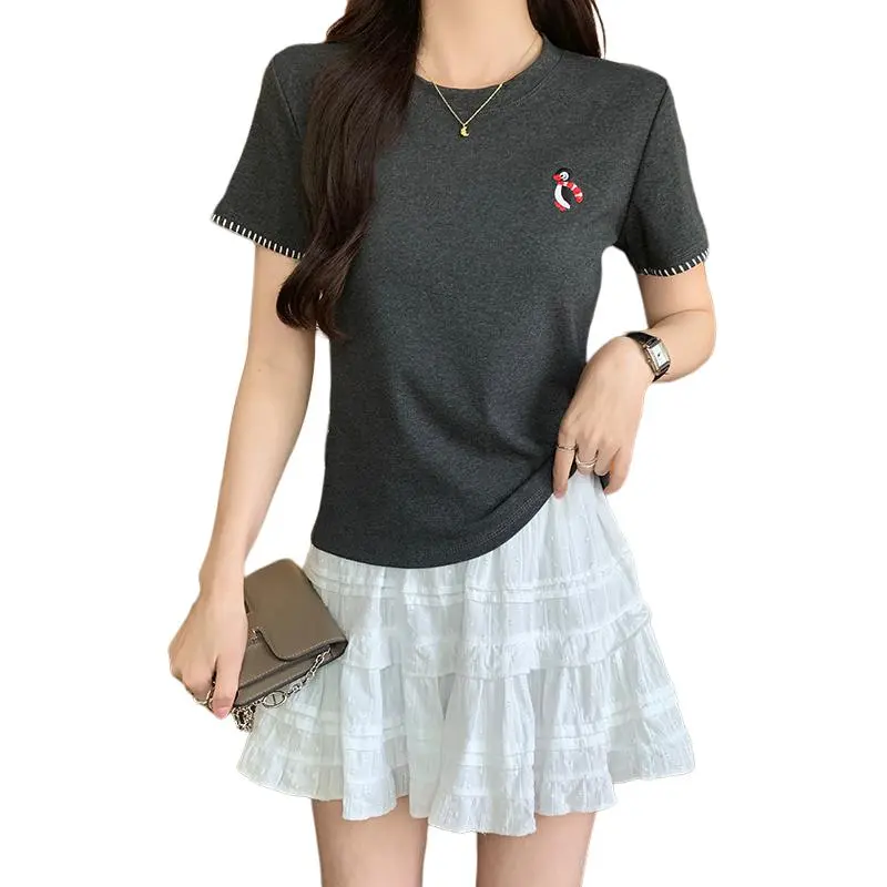 Mu Xiao Xin Set in Sleeve T Shirt Women's-7
