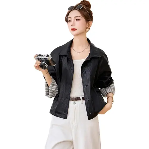 La Chapelle Leather Jacket Women's Black