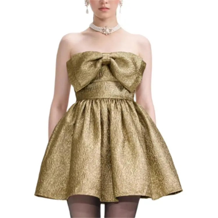 Self-portrait Metallic Midi Dress-1