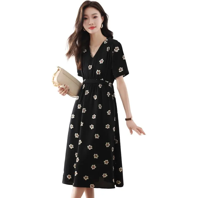 Mu Xiao Xin Short Sleeved Dress Women's-2