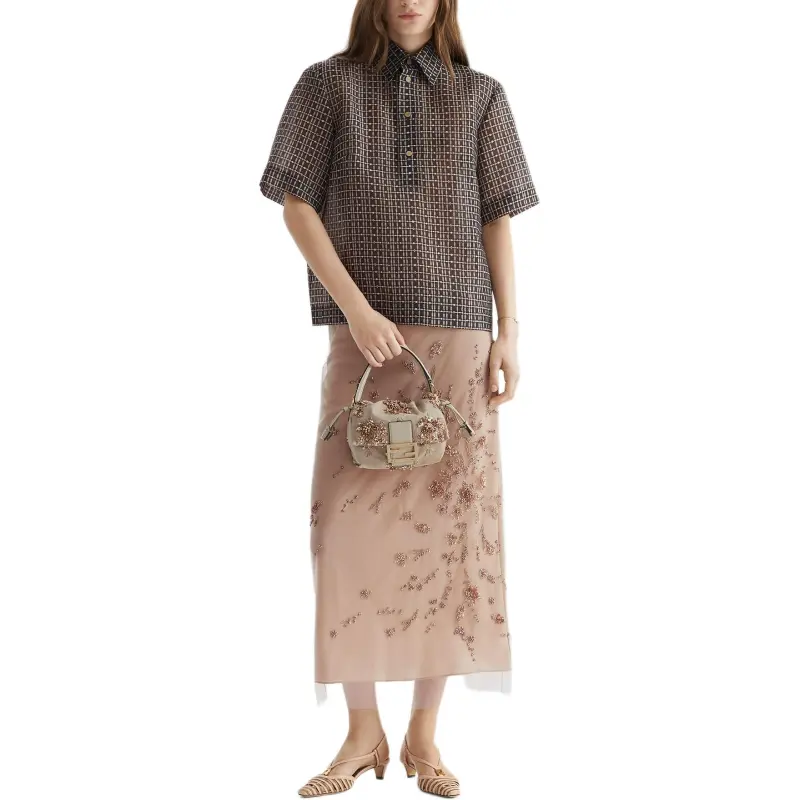 FENDI Layered Midi Skirt-2