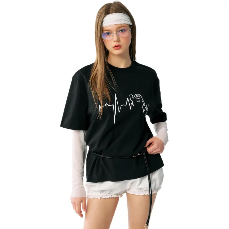 MYSAMESAME T Shirts Unisex Black-1