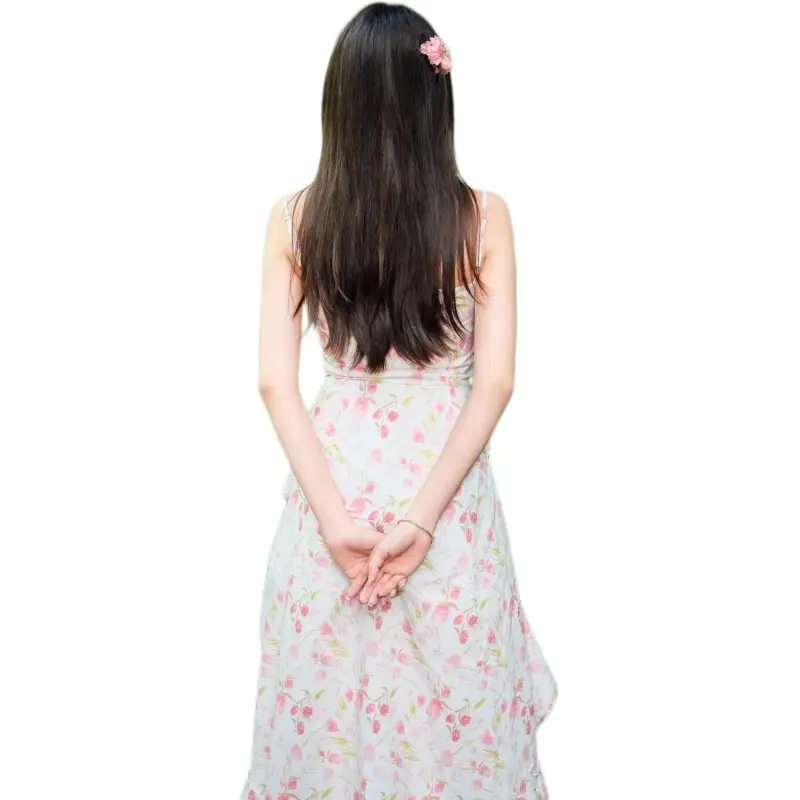 Dior Beauty Slip Dresses Women's Pink Camisole Dress-2