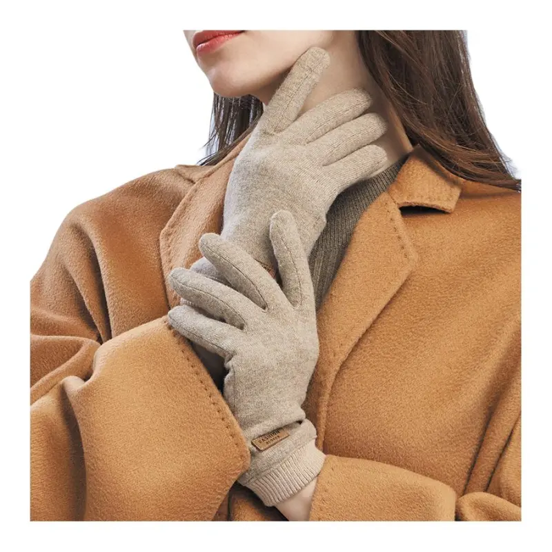 H YXIANG Wool Polyamide Gloves Women's-12