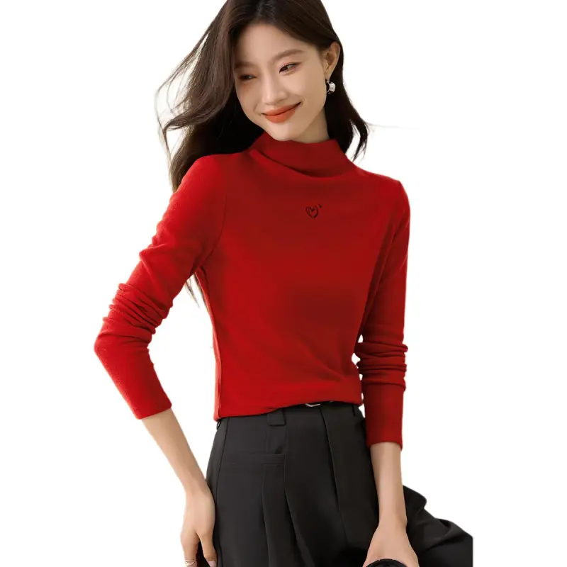 Mo Han Yi Mei Knitwear Women's Cherry Red-2