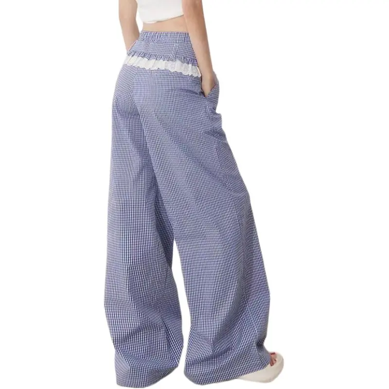PLAY BUSH Casual Pants Women's Blue-1
