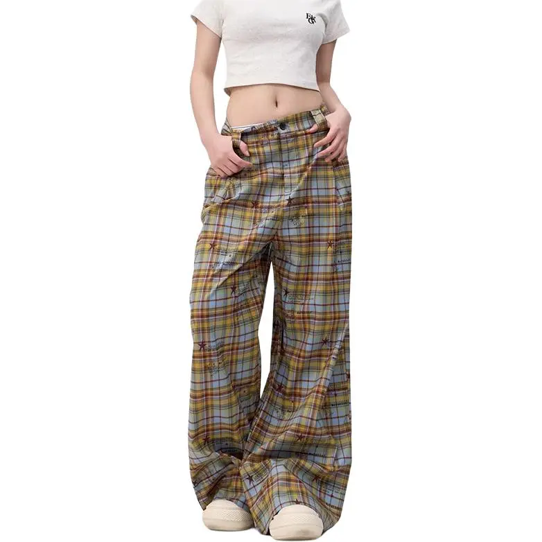Ordifen Casual Pants Women's Yellow-2