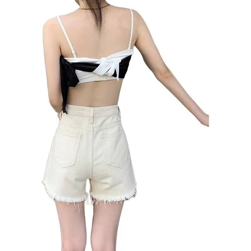 Rose Denim Shorts Women's-8