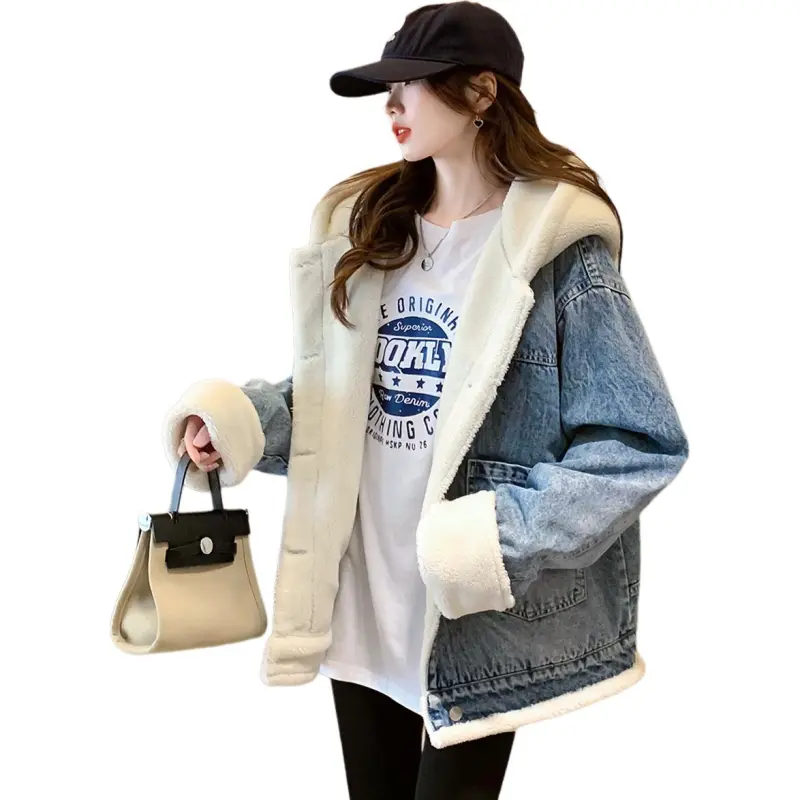 JEANSWEST Denim Jackets Women's-3