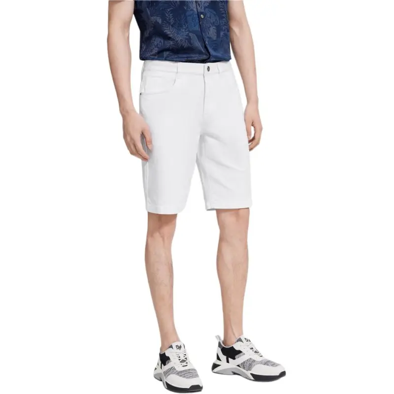 K BOXING Denim Shorts Men's White-2