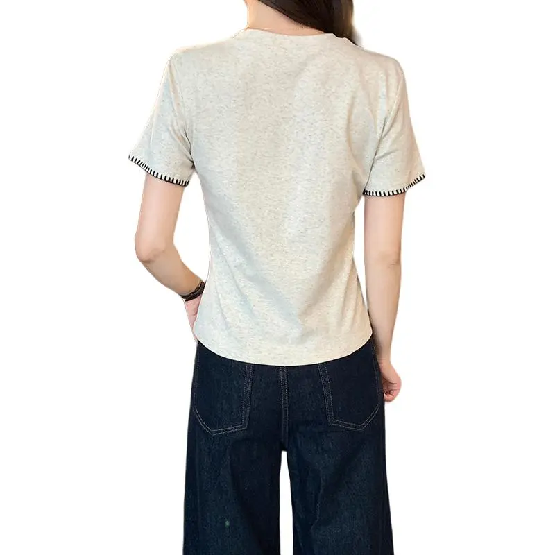 Mu Xiao Xin Set in Sleeve T Shirt Women's-1