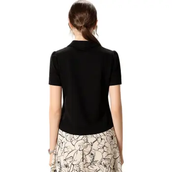FENHONGMALI Regular T Shirt Women's Black