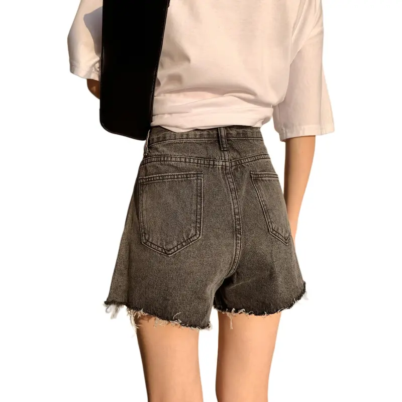 Rose Denim Shorts Women's-15